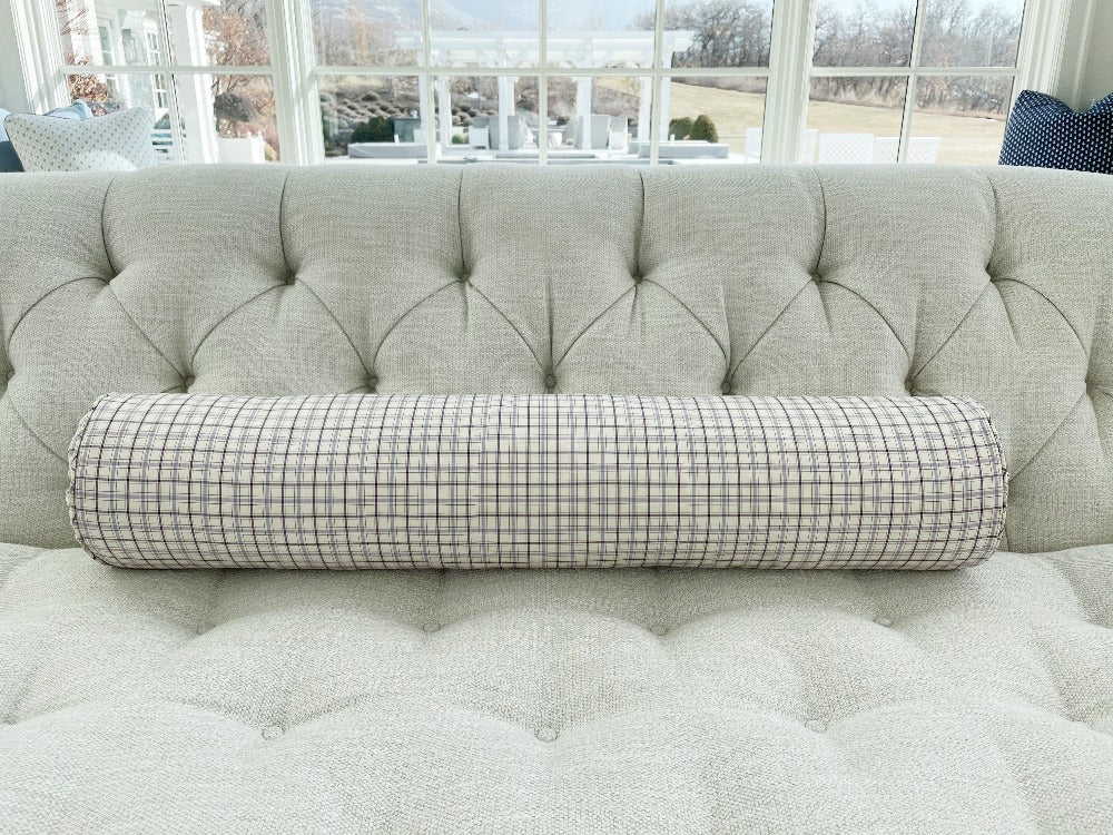 Pierre Frey Rambouillet-Carreaux Violette Bolster