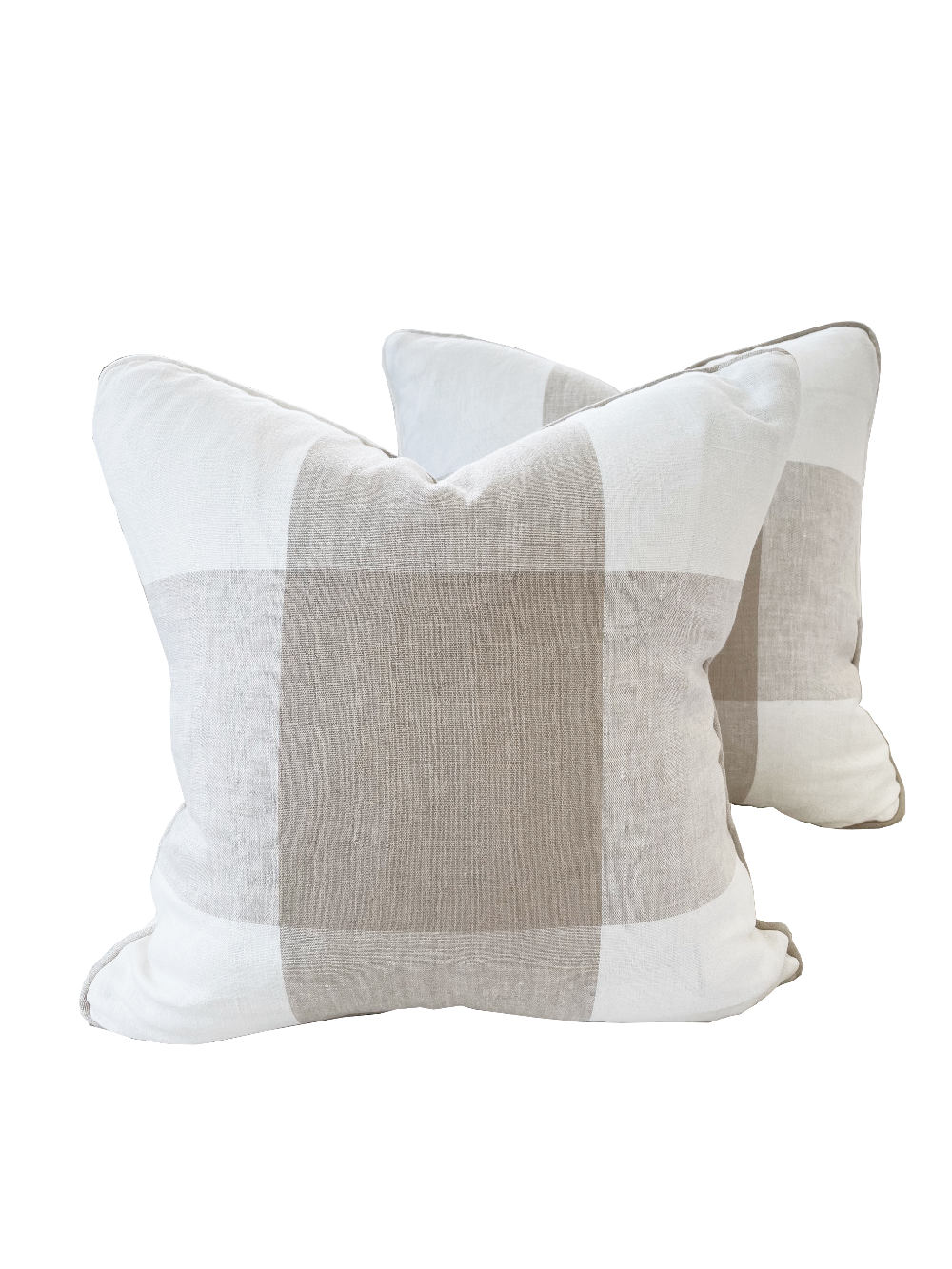 Schumacher Key Largo Check Pillow