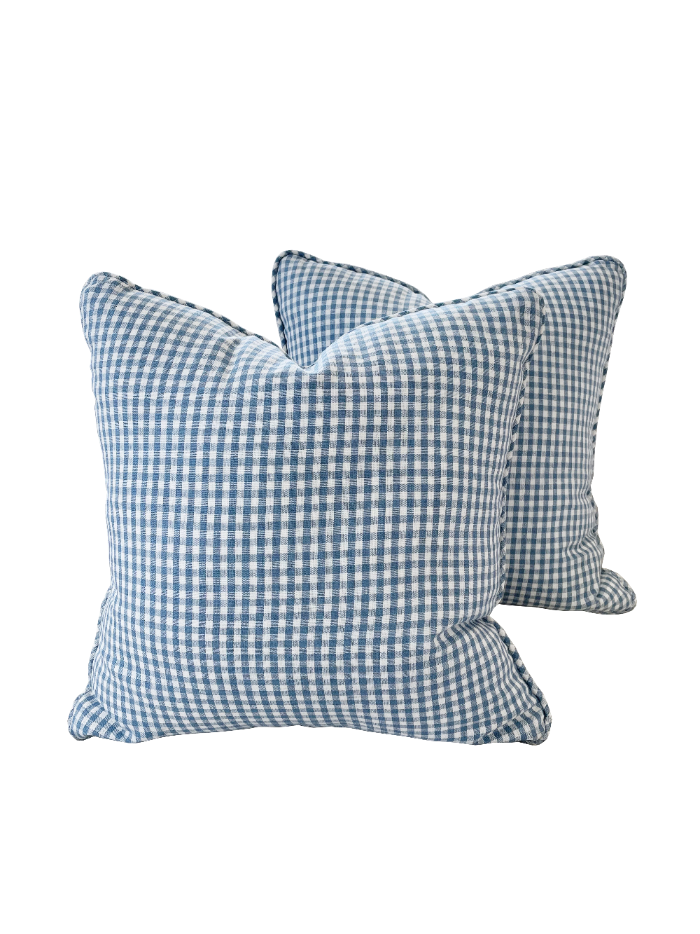 Clarke & Clarke Blue and White Check Pillow