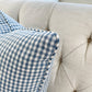 Clarke & Clarke Blue and White Check Pillow