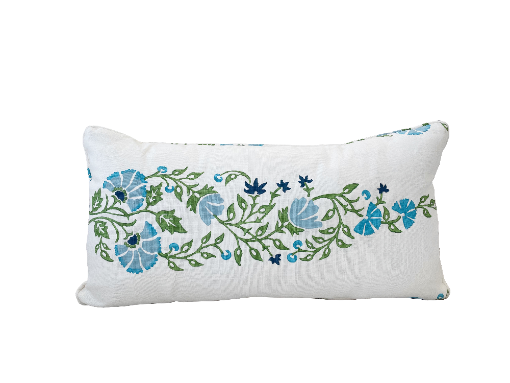 Galbraith & Paul Blue and Green Lumbar Pillow