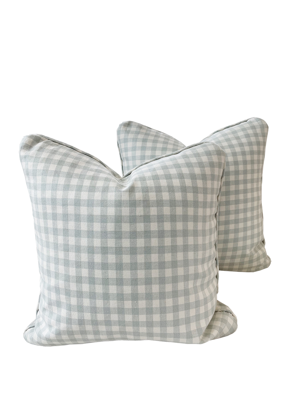 Rogers & Goffigon Gingham Turkish Corners Pillow