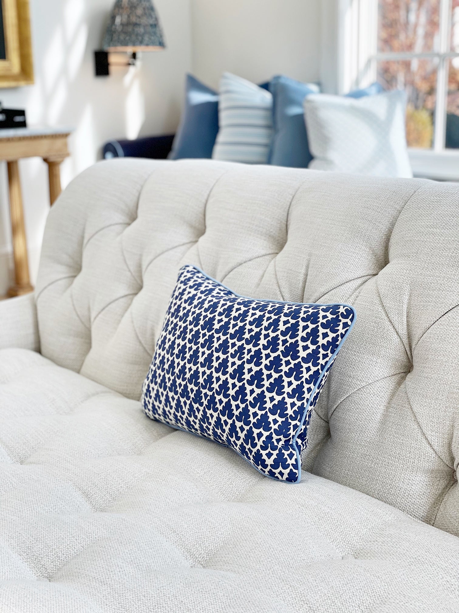 Periwinkle clearance blue pillows