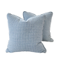 Clarke & Clarke Blue and White Check Pillow