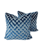Blue & White Block Print Lumbar Pillow