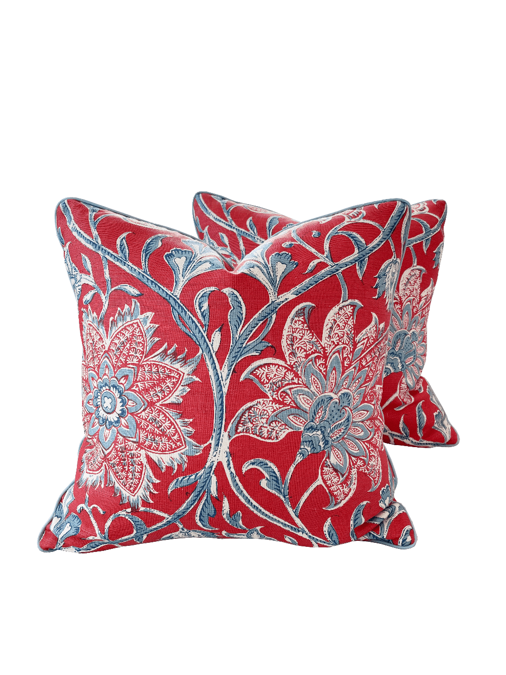 Soane Palampore Blossom with Contrast Welt Pillow
